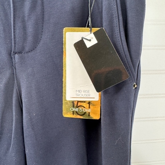 NWT 151 Mid Rise Trouser Blue Size 2 Original Premier Pointe One 5 One - Picture 3 of 9